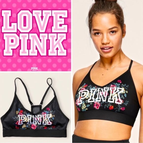 Victoria’s Secret Pink Sports Bra Size Small NEW - Picture 1 of 13